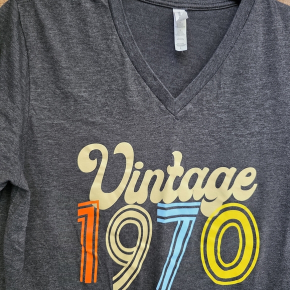 Bella Canvas Gray Vintage 1970 Tee - Picture 2 of 10